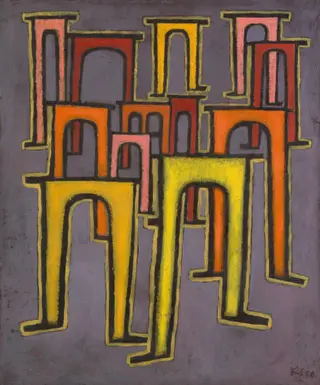 Revolution of the Viaduct, by Paul Klee, 1937