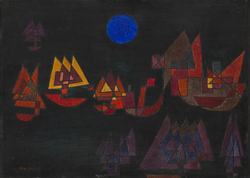 Ships in the Dark, by Paul Klee