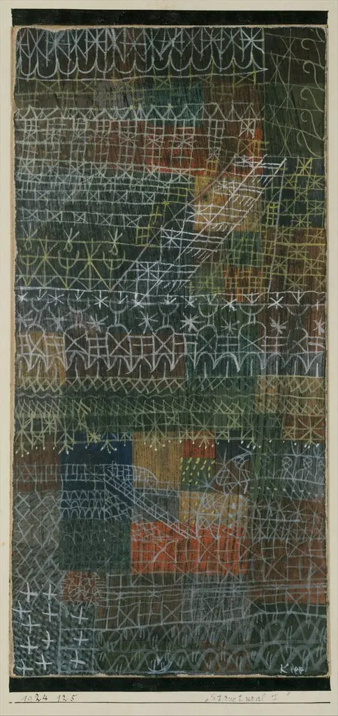 Structural I, by Paul Klee