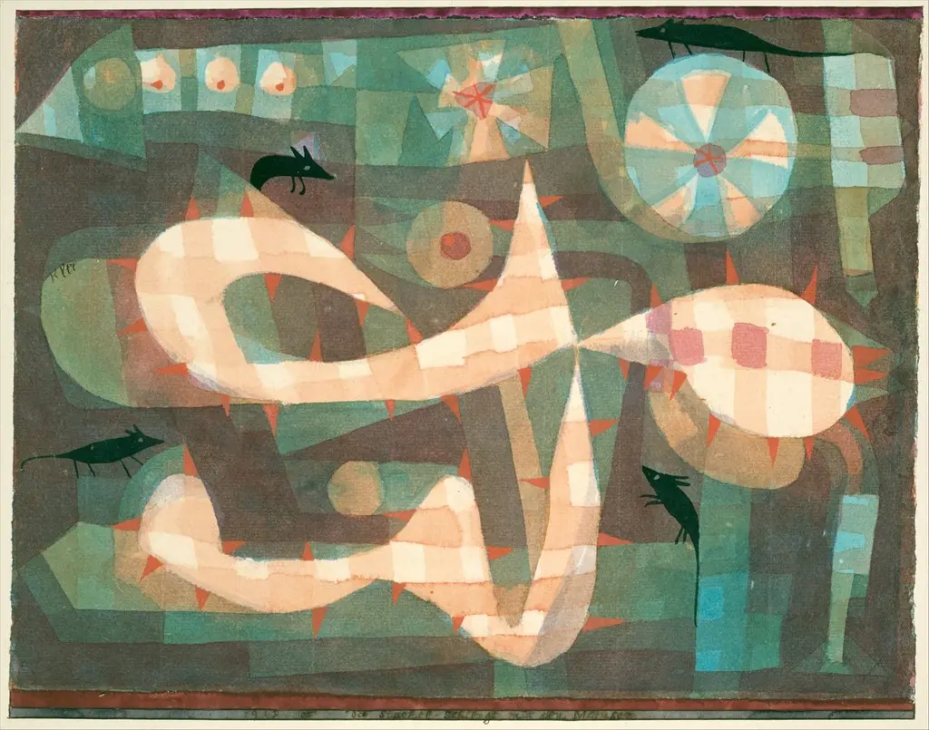 The Barbed Noose with the Mice, by Paul Klee, 1923