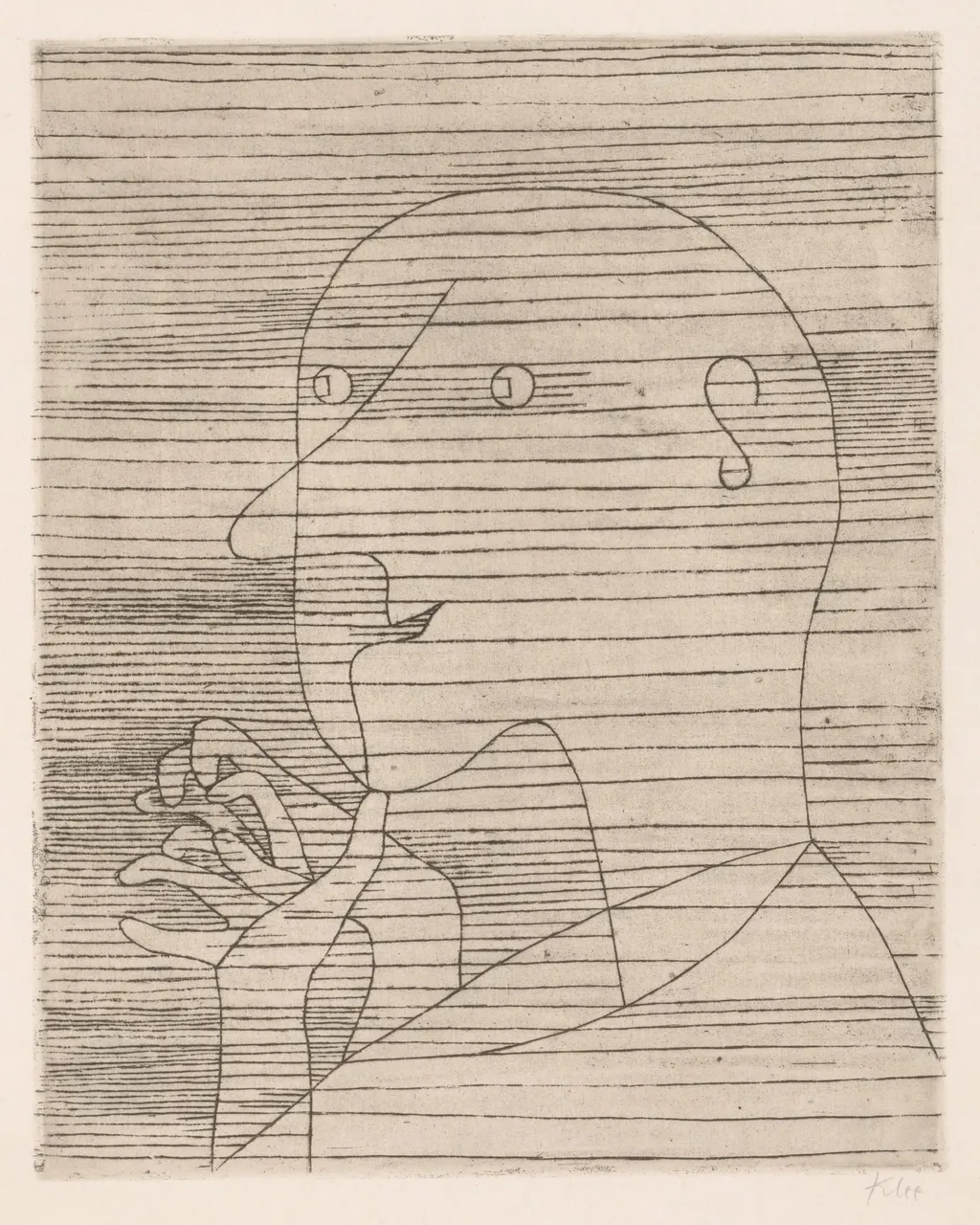The Calculating Old Man, by Paul Klee, 1929