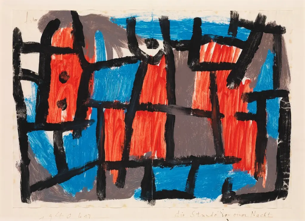 The Hour Before One Night, by Paul Klee