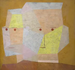 Two Heads, by Paul Klee