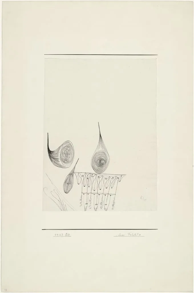Untitled, by Paul Klee, ink, 1927