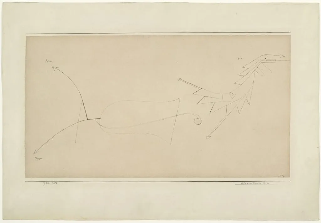 Untitled, by Paul Klee, ink, 1922