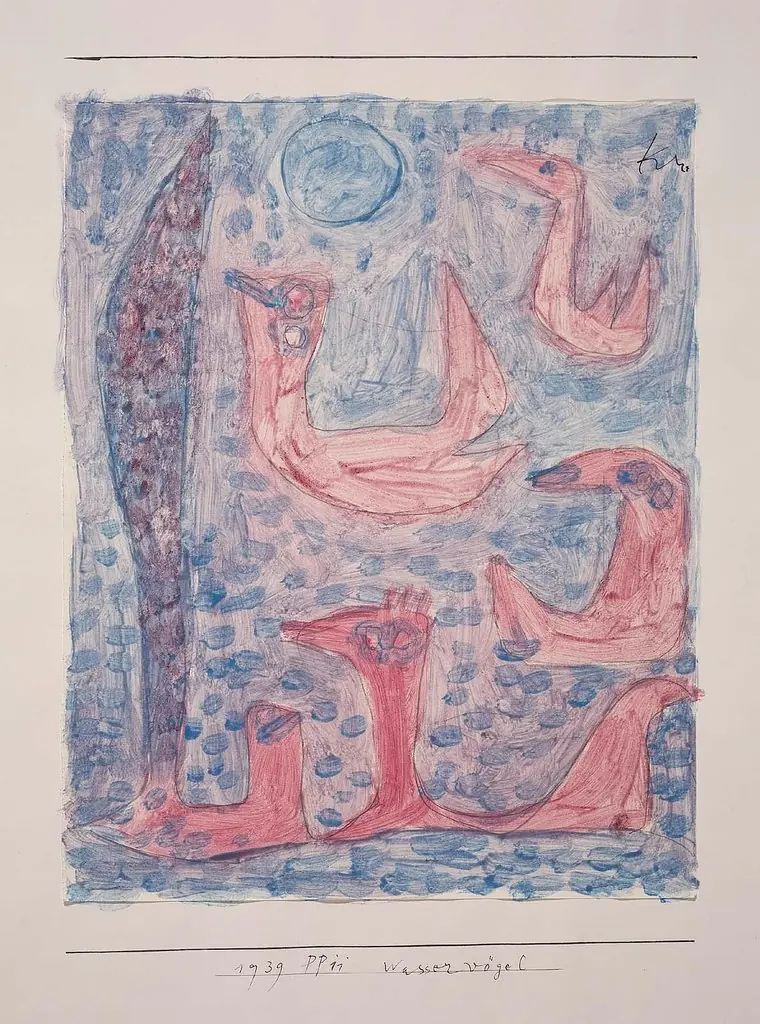 Waterbirds, by Paul Klee