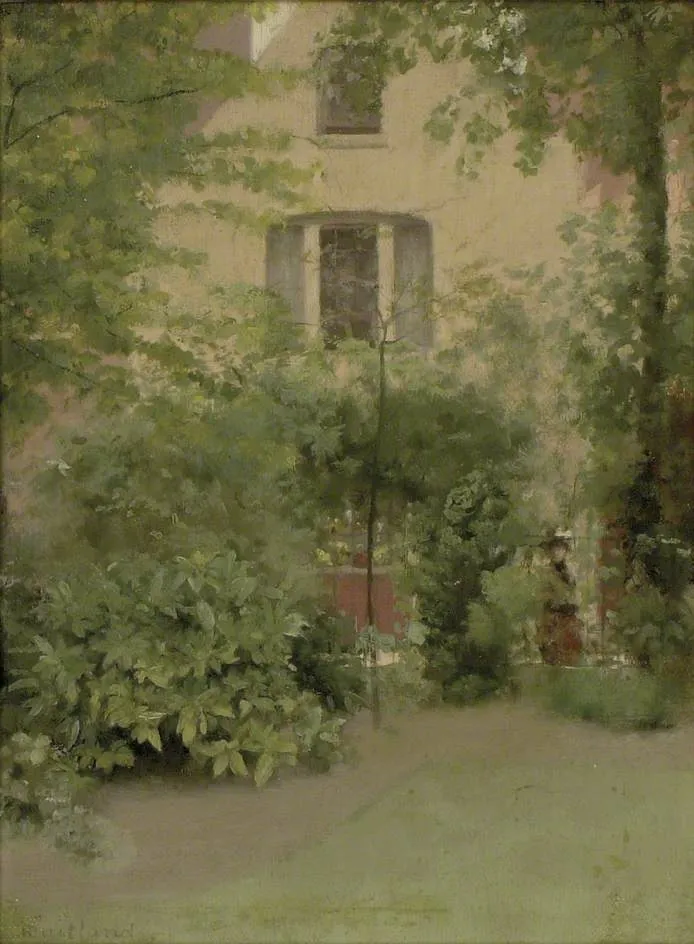 A House seen through Trees, by Paul Maitland, oil, 1896