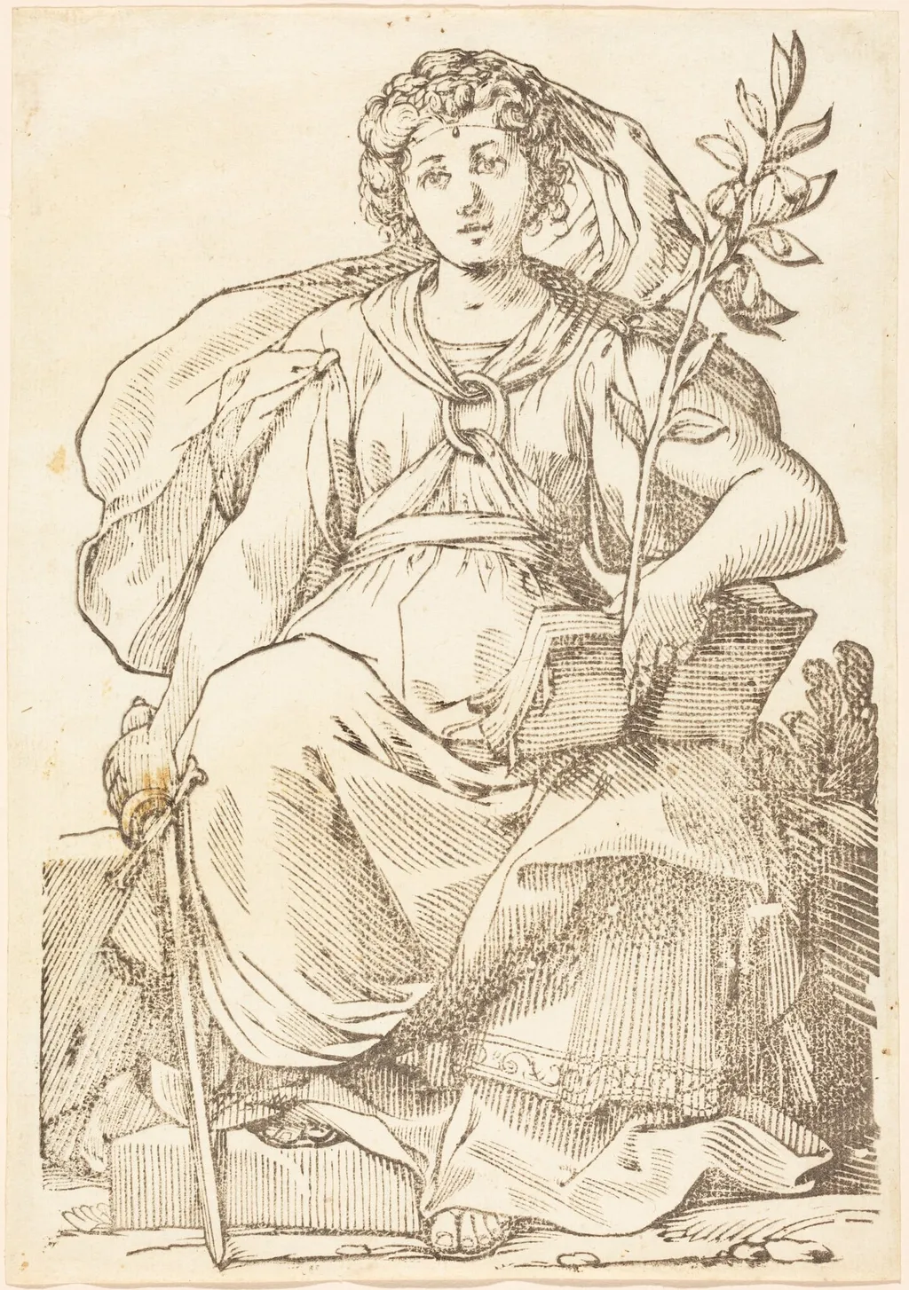 Sibylla Europa, by Paul Maupin, ink, 1625