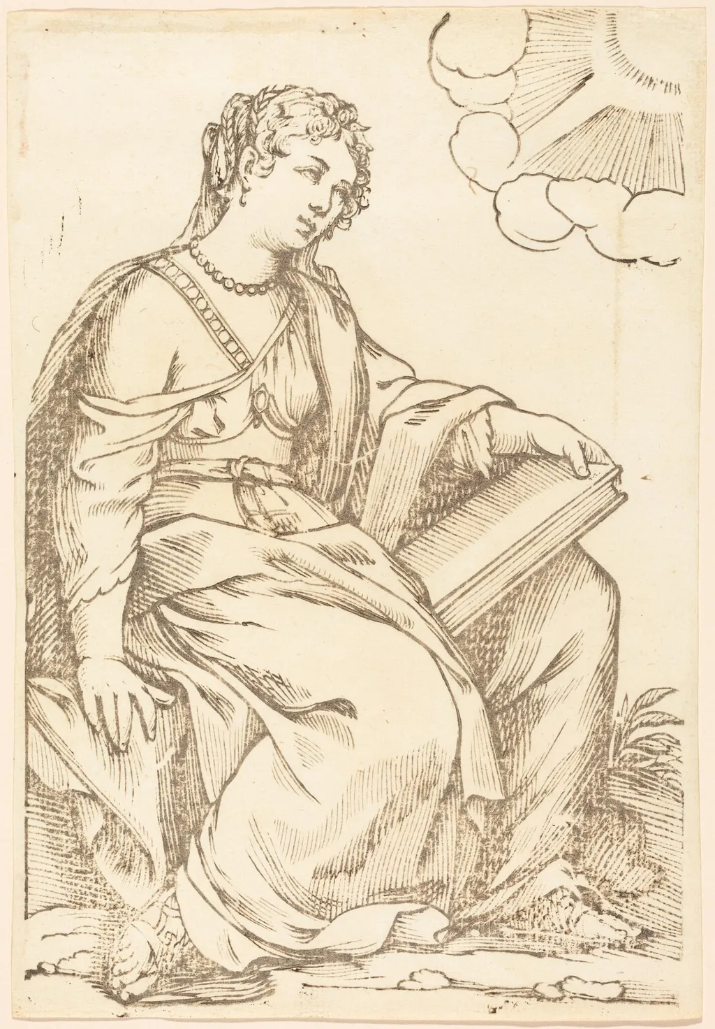 Sibylla Persica, by Paul Maupin, ink, 1625