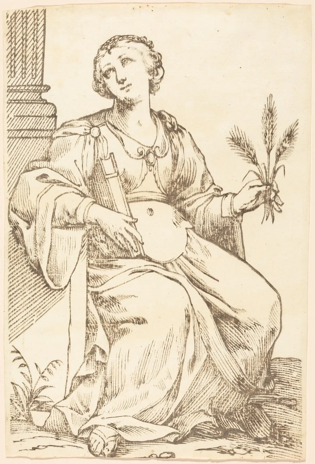 Sibylla Samia, by Paul Maupin, ink, 1625