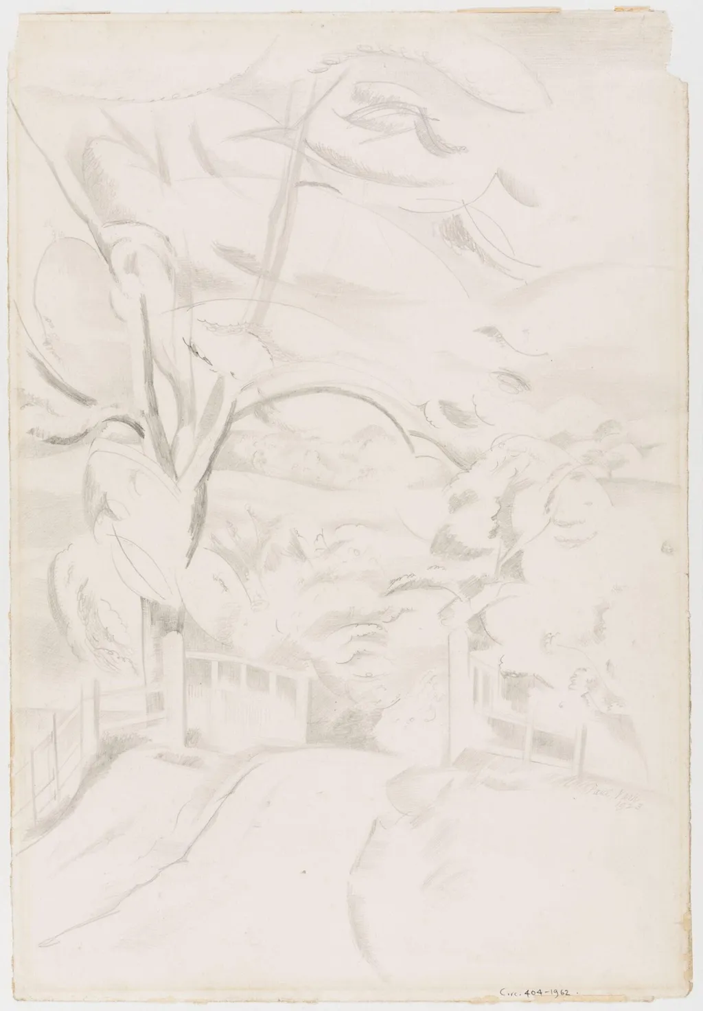 The edge of the lake, by Paul Nash, 1923