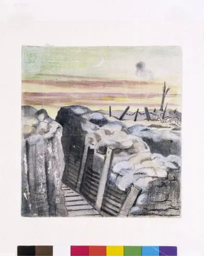 The Old Front Line, St Eloi, Ypres Salient, by Paul Nash
