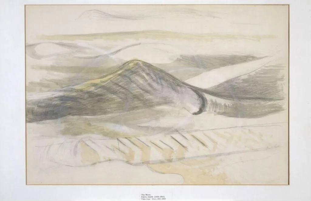 The Wave, by Paul Nash, watercolor