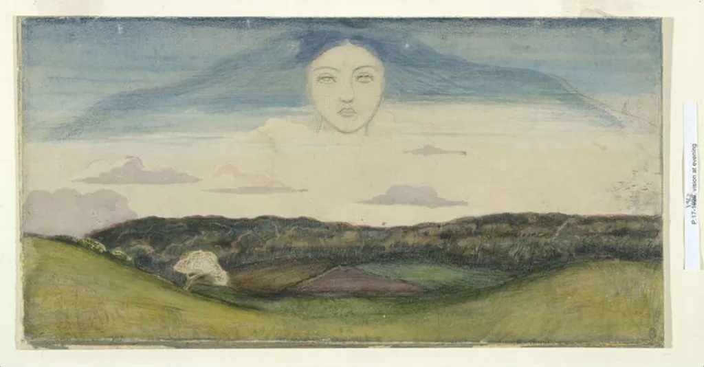 Vision at Evening, by Paul Nash, watercolor, 1911