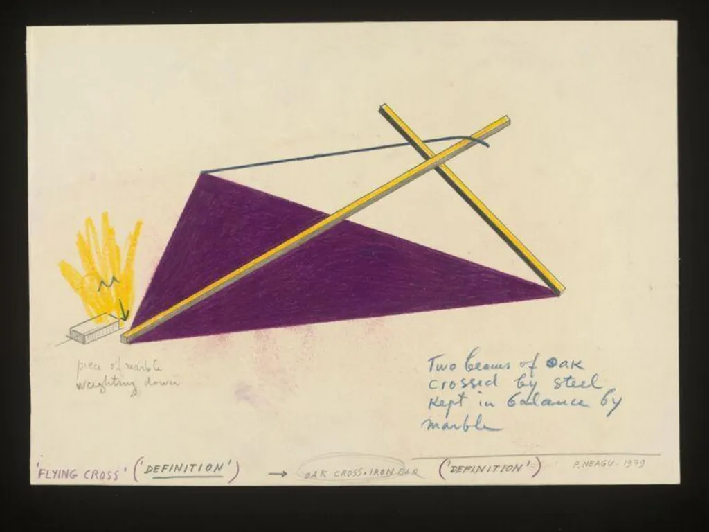 'Flying Cross' ('Definition'), by Paul Neagu, 1979