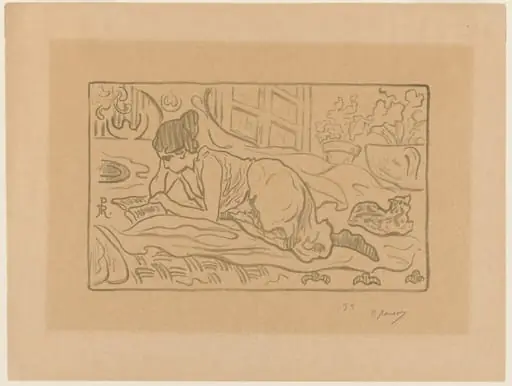 La Liseuse couchée, by Paul Ranson