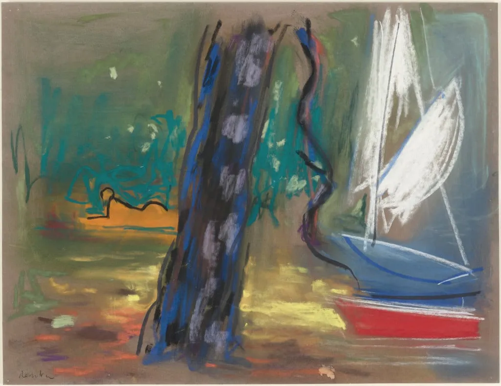 Untitled, by Paul Resika, pastel, 2003