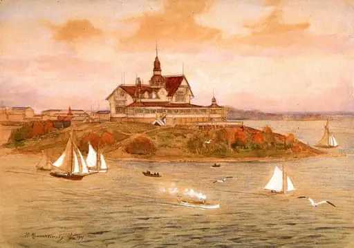 Luoto mantereelta nähtynä (Valkosaaret), by Paul Roschankowsky