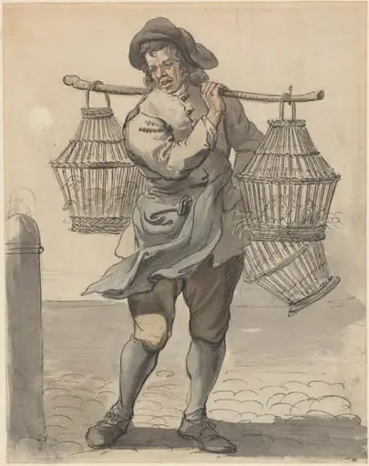 A Poultry Seller, by Paul Sandby