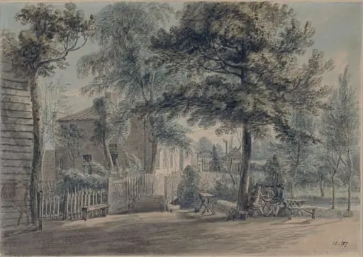 Old Tea Gardens, Bayswater Road, by Paul Sandby