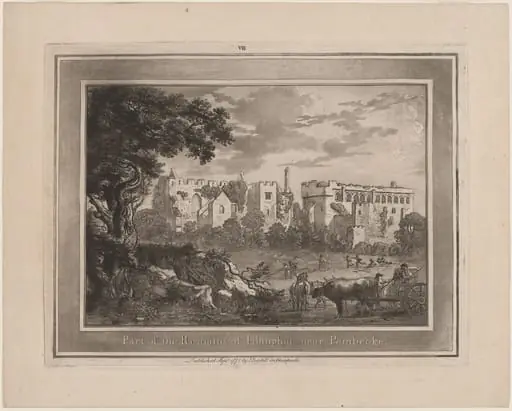 Part of the Remains of Llanphor near Pembroke, by Paul Sandby