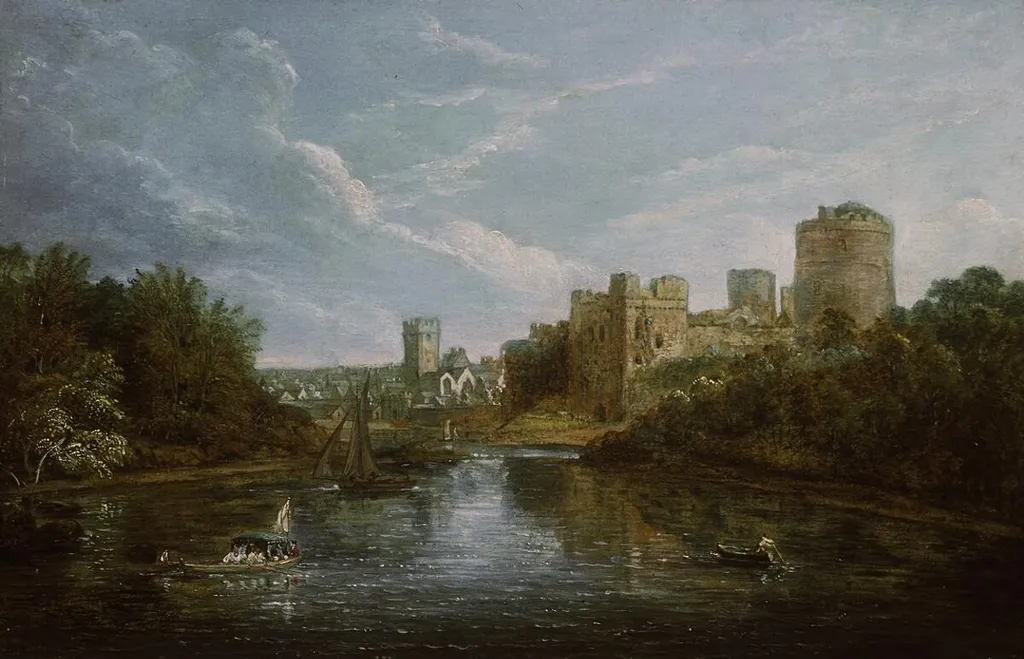 Pembroke Castle, by Paul Sandby, oil, 1808