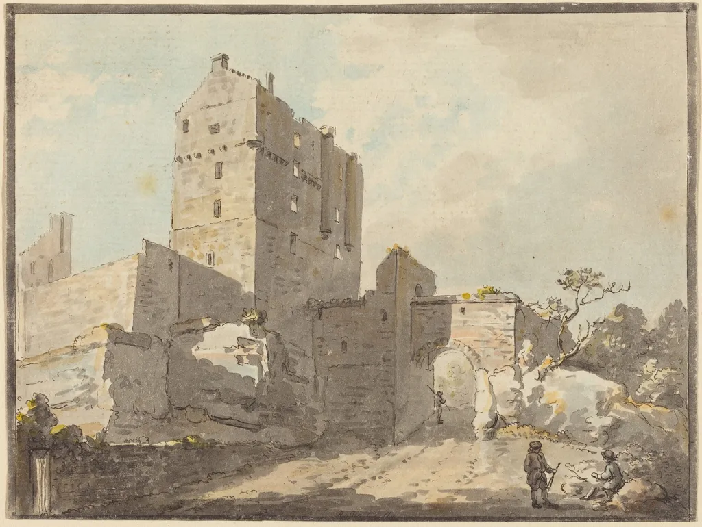 Roslin Castle, by Paul Sandby, watercolor, 1780
