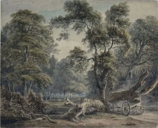 Scene in Windsor Forest, by Paul Sandby