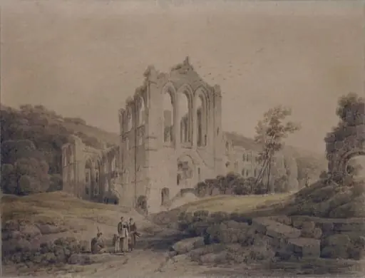 Rievaulx Abbey, Yorkshire, by Paul Sandby Munn