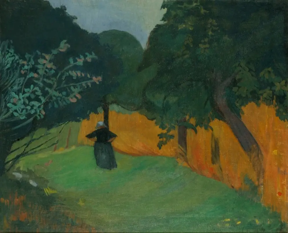 Bretonne au Champ de Blé (Breton Woman in Meadow), by Paul Sérusier