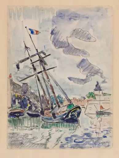 Boat in Port, by Paul Signac