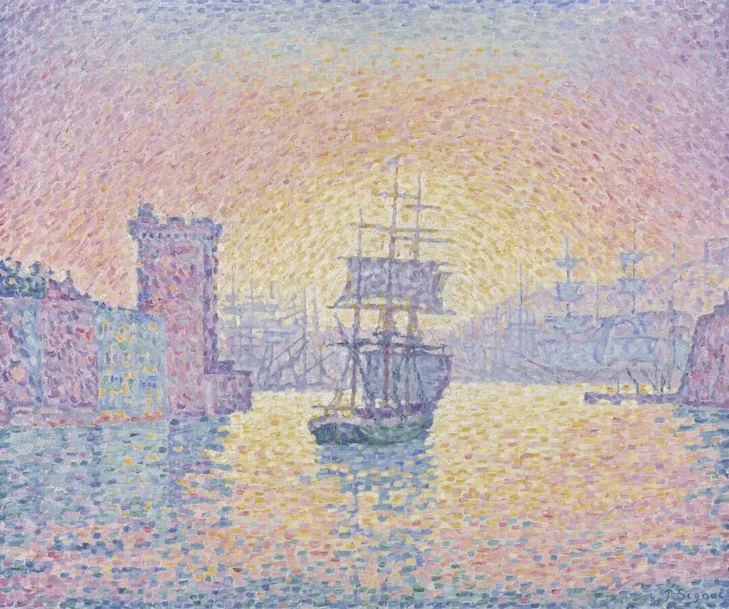 Entrance to the port of Marseille, by Paul Signac