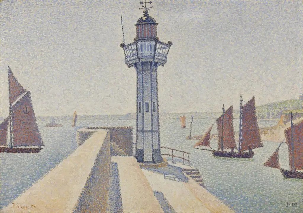 Portrieux, the lighthouse, by Paul Signac