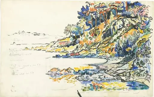 The Calanque at Saint Tropez, by Paul Signac