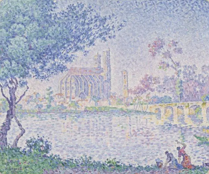 The Seine at Mantes, by Paul Signac