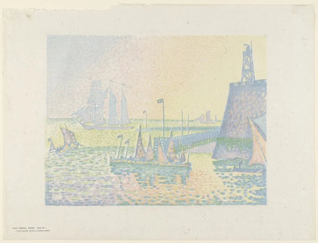 Untitled, by Paul Signac, ink, 1898