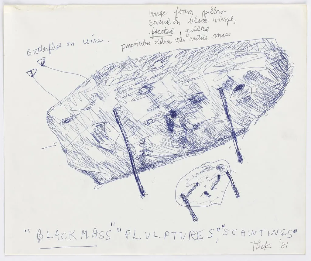Untitled, by Paul Thek, ink, 1981