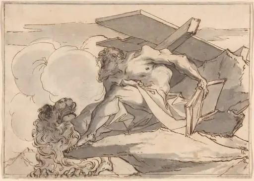 Saint Jerome in the Wilderness, by Paul Troger