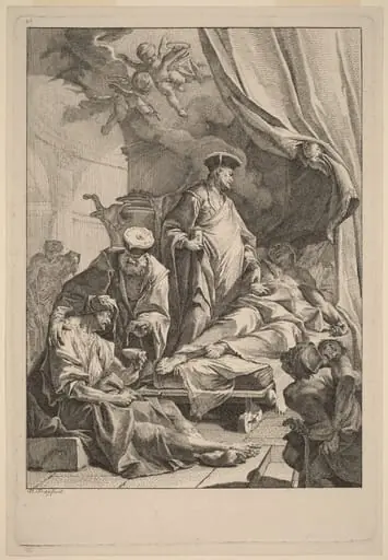 Saints Cosmas and Damian Caring for the Sick, by Paul Troger