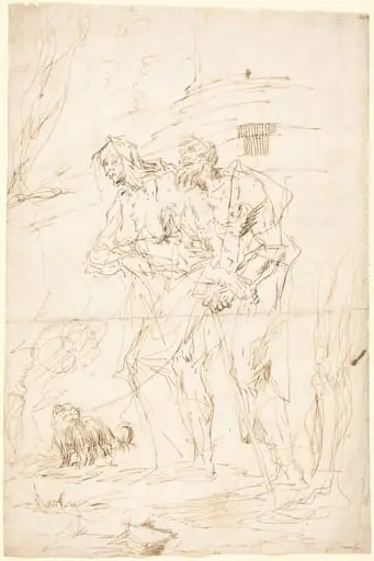 Two Beggars with Their Dog, by Paul Troger