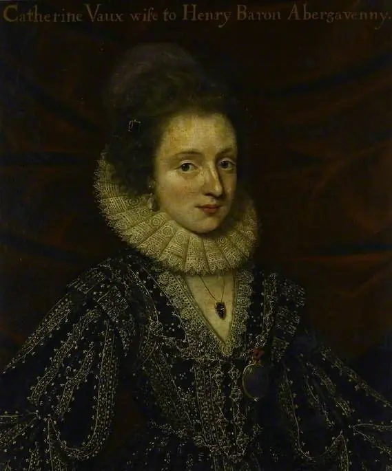 Catherine Vaux, Lady Abergavenny, by Paul van Somer I