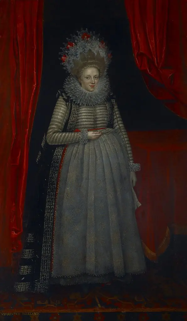 Elizabeth Cary, Viscountess Falkland (1585-1639), by Paul van Somer I