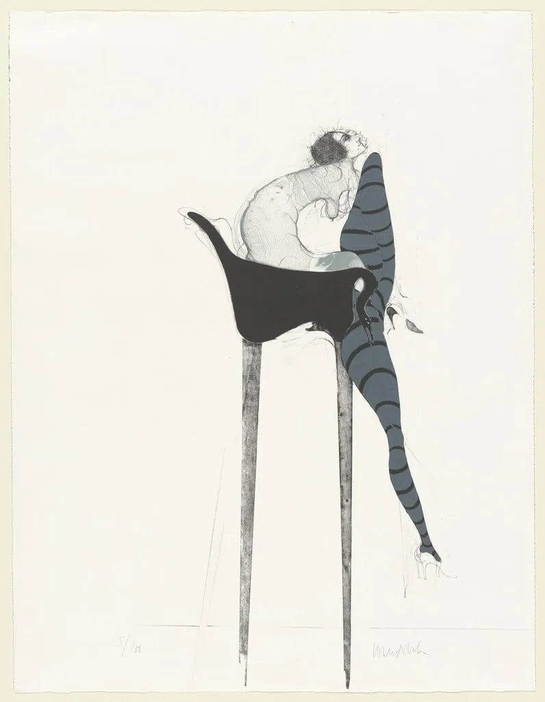 Untitled, by Paul Wunderlich, ink, 1965