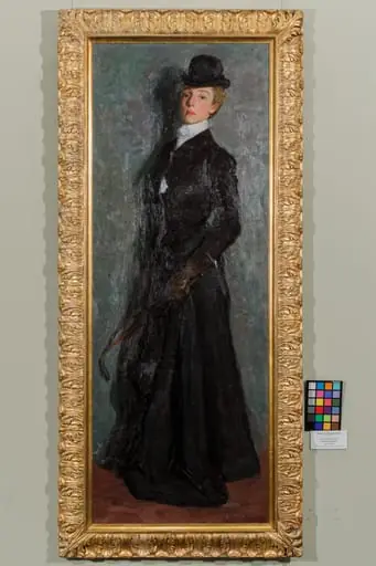 Femeie în costum de călărie, by Paula Blankenburg