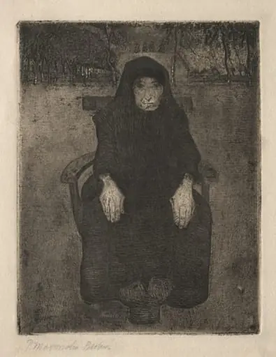 Seated Old Woman, by Paula Modersohn-Becker