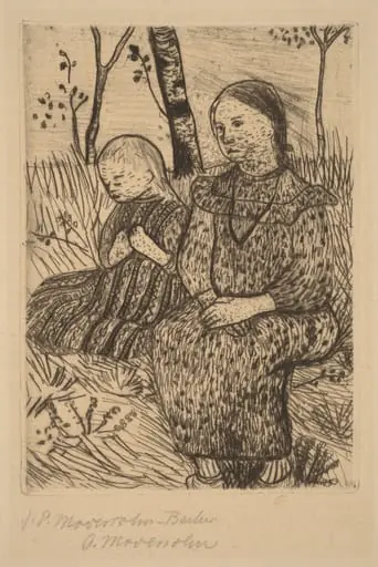 Two Peasant Girls, by Paula Modersohn-Becker