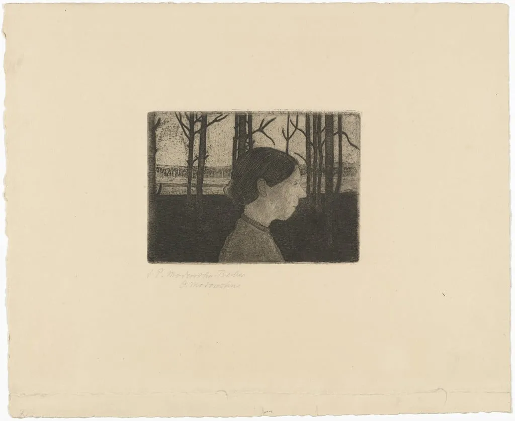 Untitled, by Paula Modersohn-Becker, ink, 1900
