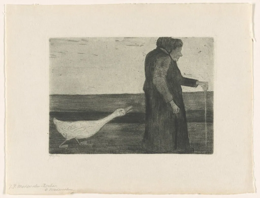 Untitled, by Paula Modersohn-Becker, ink