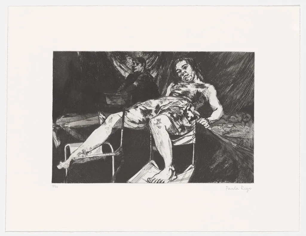 Untitled, by Paula Rego, ink, 2000