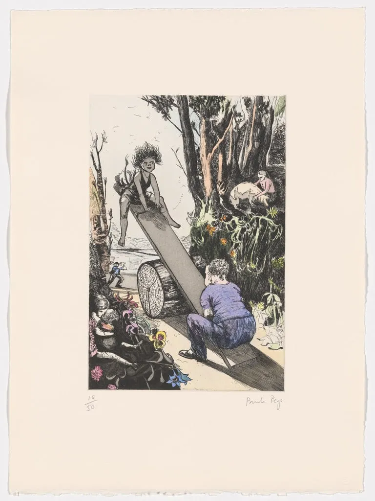 Untitled, by Paula Rego, watercolor, 1994